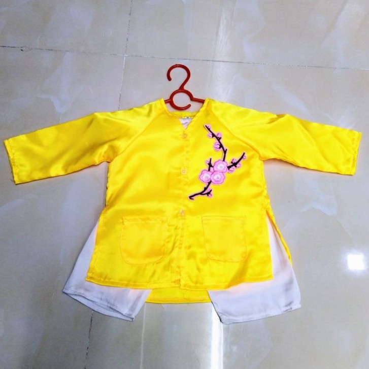 Bà Ba Bé Gái - Mẫu Hoa Mai/Đào