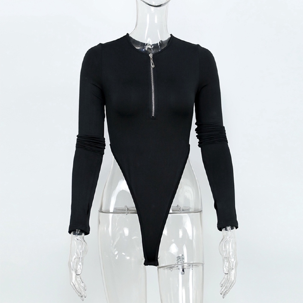 Jumpsuit tay dài thiết kế khóa kéo ở cổ thời trang quyến rũ cho nữ - Hàng mới về | BigBuy360 - bigbuy360.vn