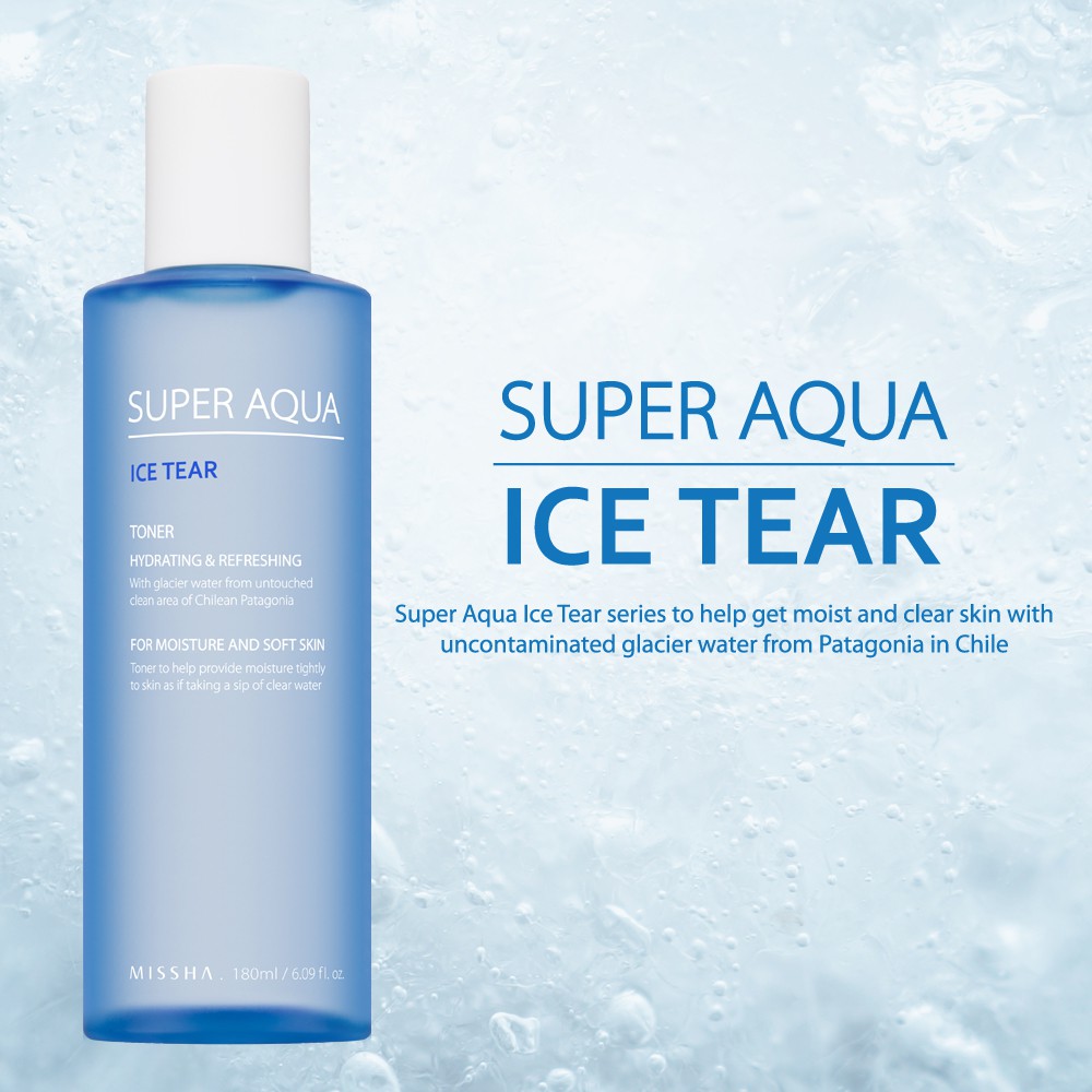 NƯỚC HOA HỒNG MISSHA SUPER AQUA ICE TEAR TONER HYDRATING REFRESTING CHÍNH HÃNG