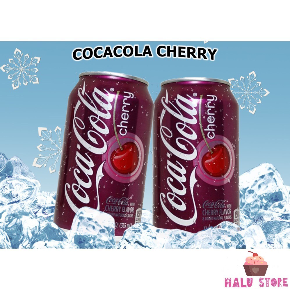 Coca cherry Mỹ lon 355ml