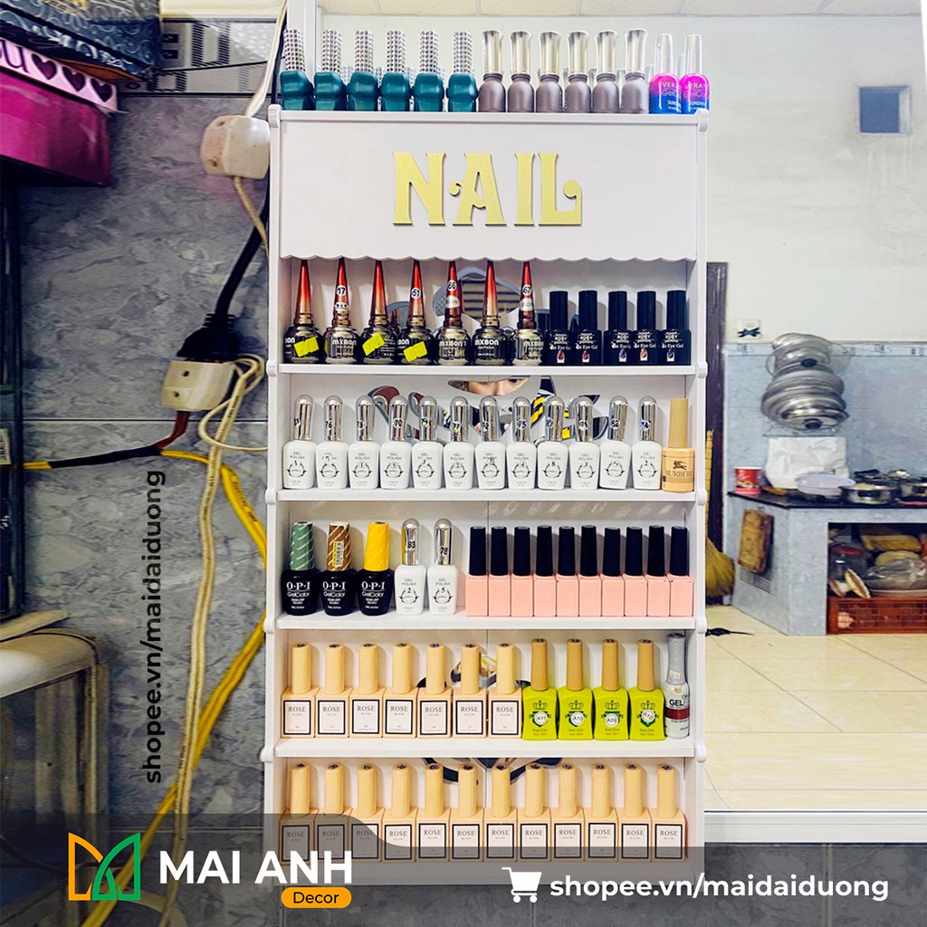 Kệ Để Đồ Nail, Để Nước Sơn Treo Tường