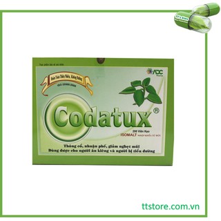 Kẹo ngậm thảo dược CODATUX không đường [Hộp 200 viên]