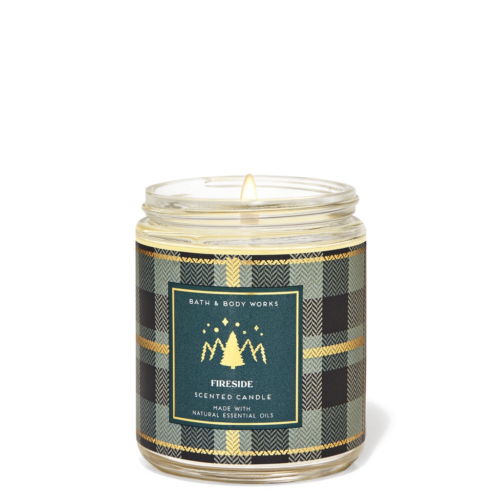 Nến thơm Bath and Body Work FIRESIDE 1 bấc 198gr