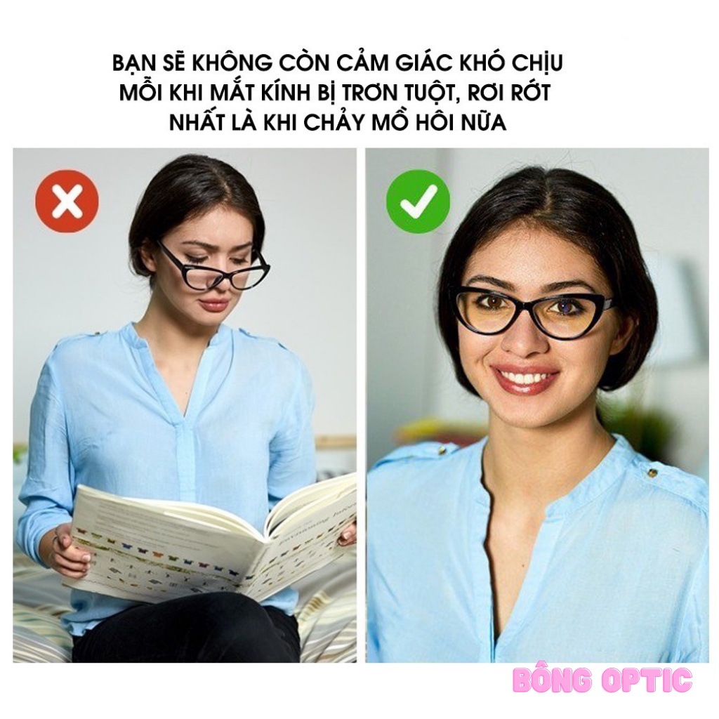 Miếng đệm mũi Nhật Bản mắt kính bằng Silicon chống trơn trượt MADE IN JAPAN