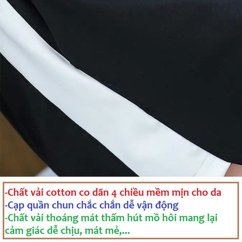 Quần Đùi Nữ Quần Ngủ Nữ Thể Thao Màu Đen Chất Vải Cotton Co Dãn Mềm Mát Siêu Đẹp