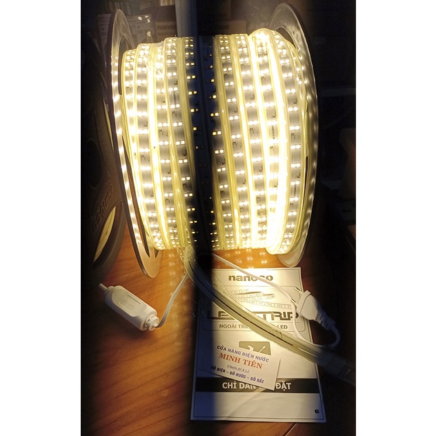 1 mét dây đèn LED Ngoài Trời 60, 120 Chip LED, Nguồn 60, 120 Chip LED Nanoco ánh sáng trắng, vàng.