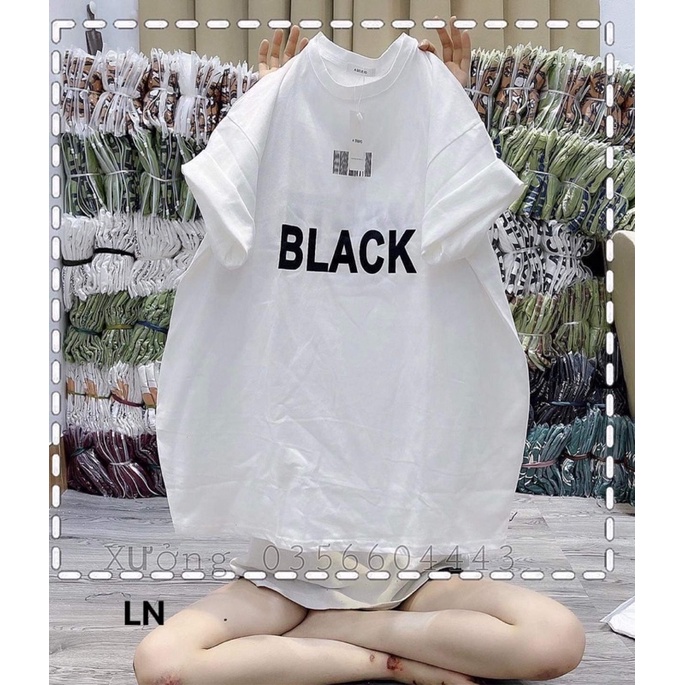 Áo phông BLACK đa màu LN11