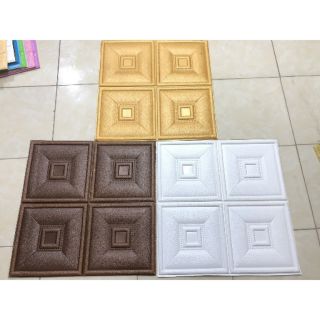 Xốp dán tường giả da 60x60cm dày 9mm