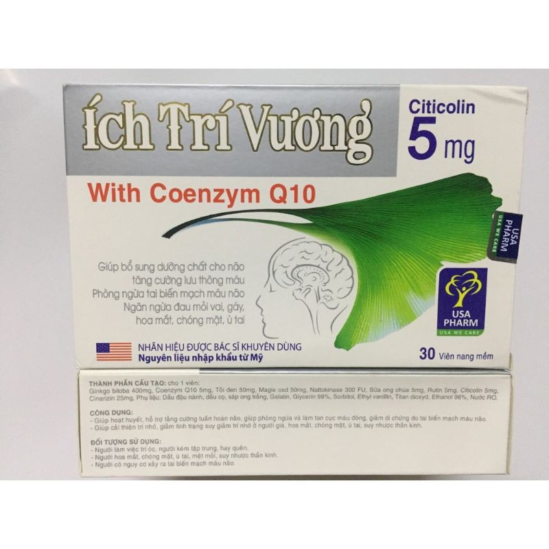 ÍCH TRÍ VƯƠNG - rối loạn tiền đình, chóng mặt, mất ngủ