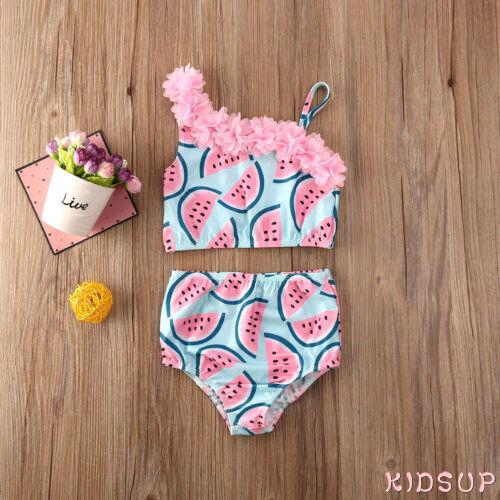 Set bikini hai mảnh họa tiết dưa hấu xinh xắn cho bé gái 1-5 tuổi