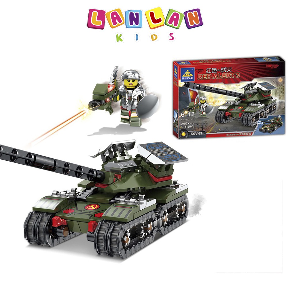 Bộ lego xe tăng Red Alert 3 ♥ Bộ xếp hình lắp ráp xe tăng quân sự NO.KY81041 cho bé vui chơi sáng tạo