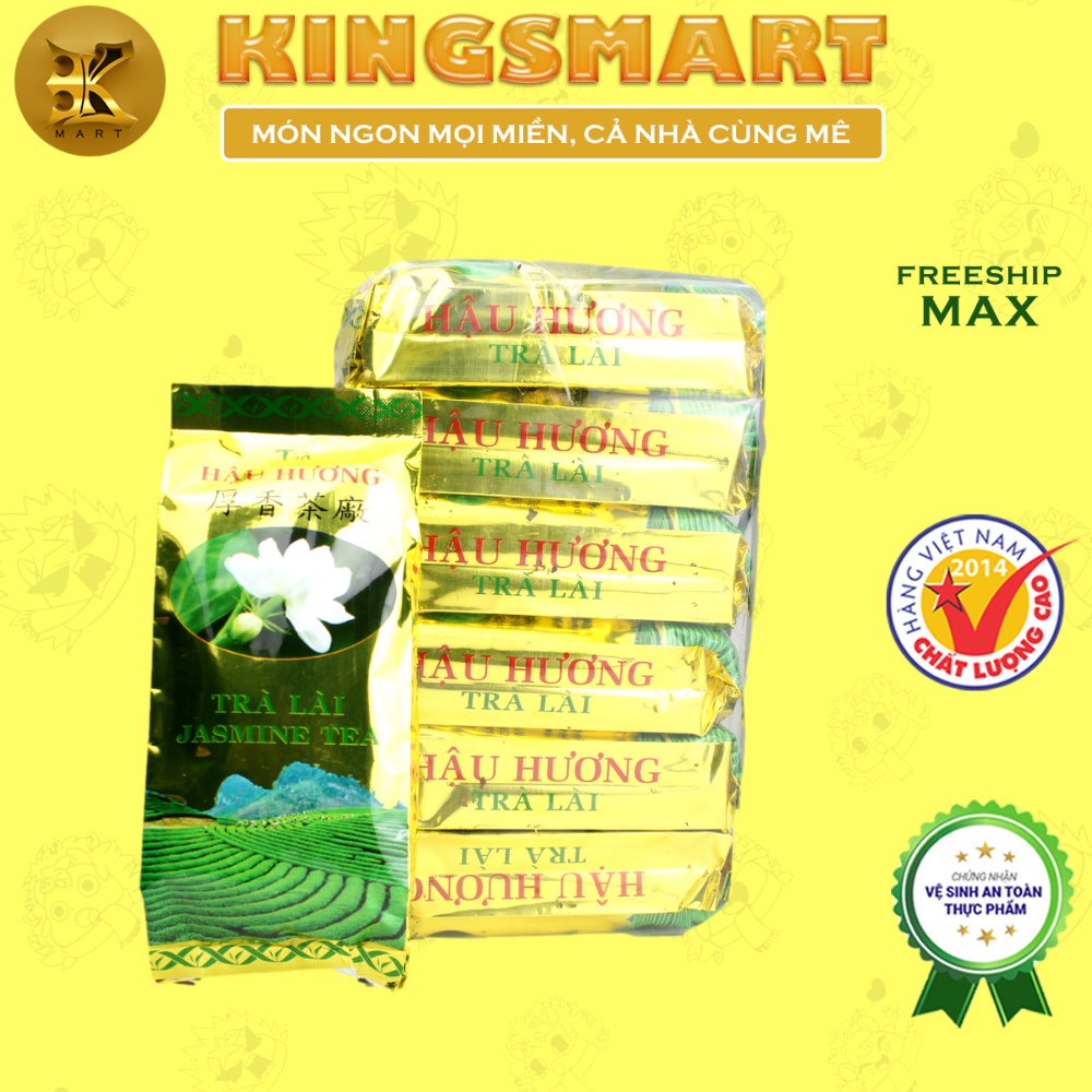 Trà lài ướp hoa lài và hương lài (Lốc 6 gói 68g) HẬU HƯƠNG