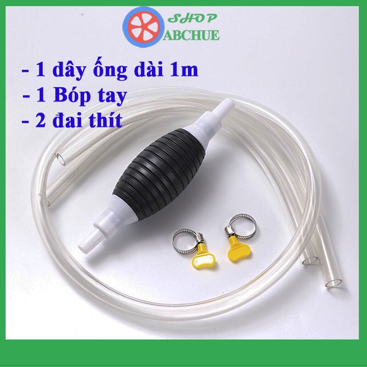 Dụng cụ bơm hút xăng dầu , rượu chất lỏng bóp tay tiện lợi