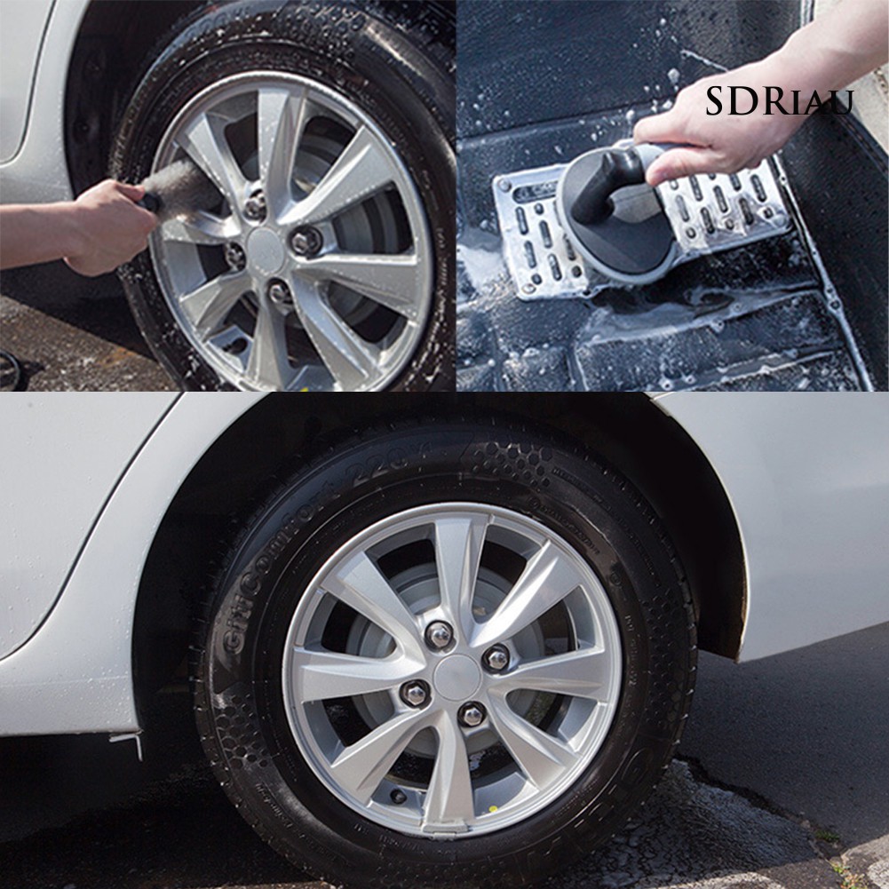 Set 2 Cọ Rửa Bánh Xe Hơi Vệ Sinh Tiện Dụng Chất Lượng Tốt