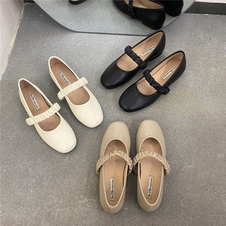 Giày búp bê - búp bê bệt fanlisa style vintage chất da mềm cực êm chân full box