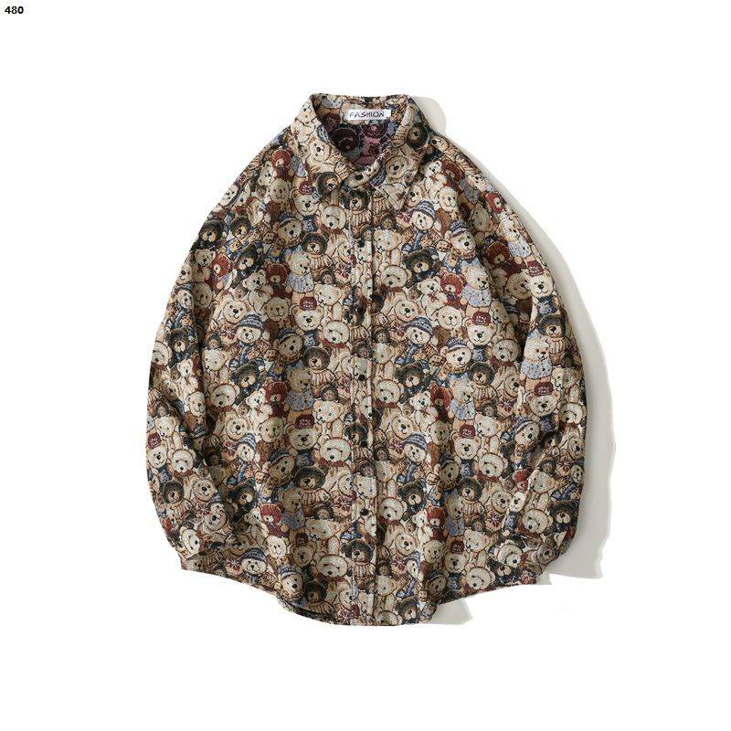 Áo Khoác Sơ Mi Dáng Rộng Vintage Cho Nam