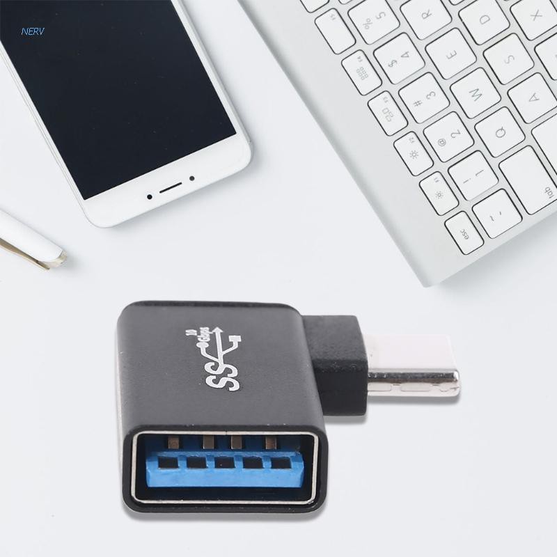Bộ Chuyển Đổi Usb C Sang Usb 3.0 90 Độ Cho Điện Thoại / Máy Tính Bảng / Pc