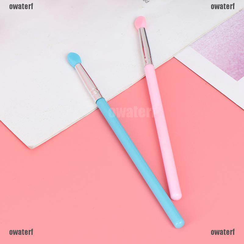 (hàng Mới Về) Set 3 Cọ Trang Điểm Mắt Bằng Silicon Tiện Dụng