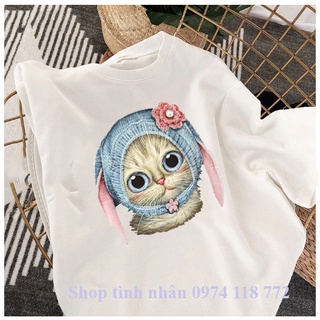 ÁO THUN NỮ CHIBI MÈO DỄ THƯƠNG