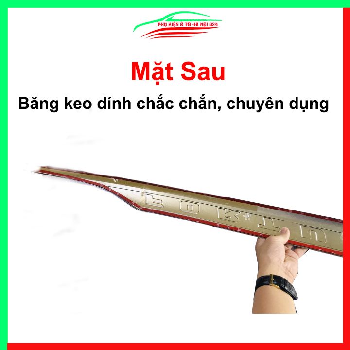 Ốp tay mở cốp mạ Crom Fortuner 2017-2021 trang trí xe chống va đập hiệu quả