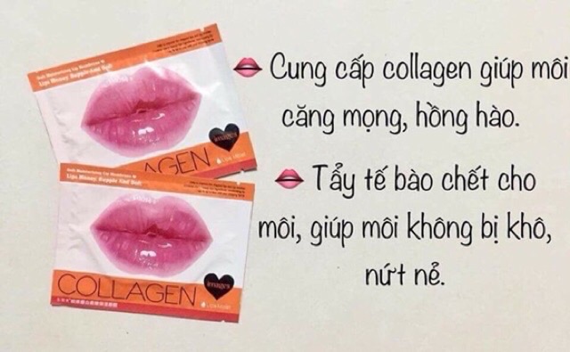 Combo 20 Mặt nạ Môi Collagen Nourish Lips Membrane Mask