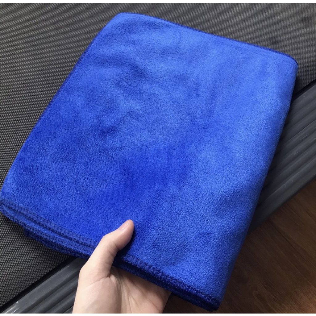 Combo 4 Khăn lau ô tô Microfiber loại dày 30x50cm, mềm mịn, siêu thấm nước