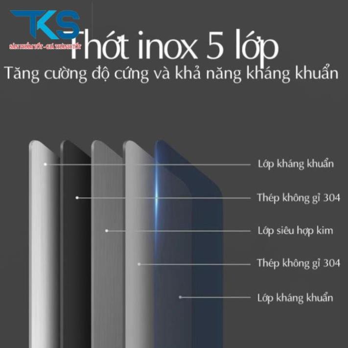 Thớt inox 304 kháng khuẩn, vệ sinh dễ dàng, rã đông nhanh, chống ẩm mốc, không xước dăm, không mùn gỗ