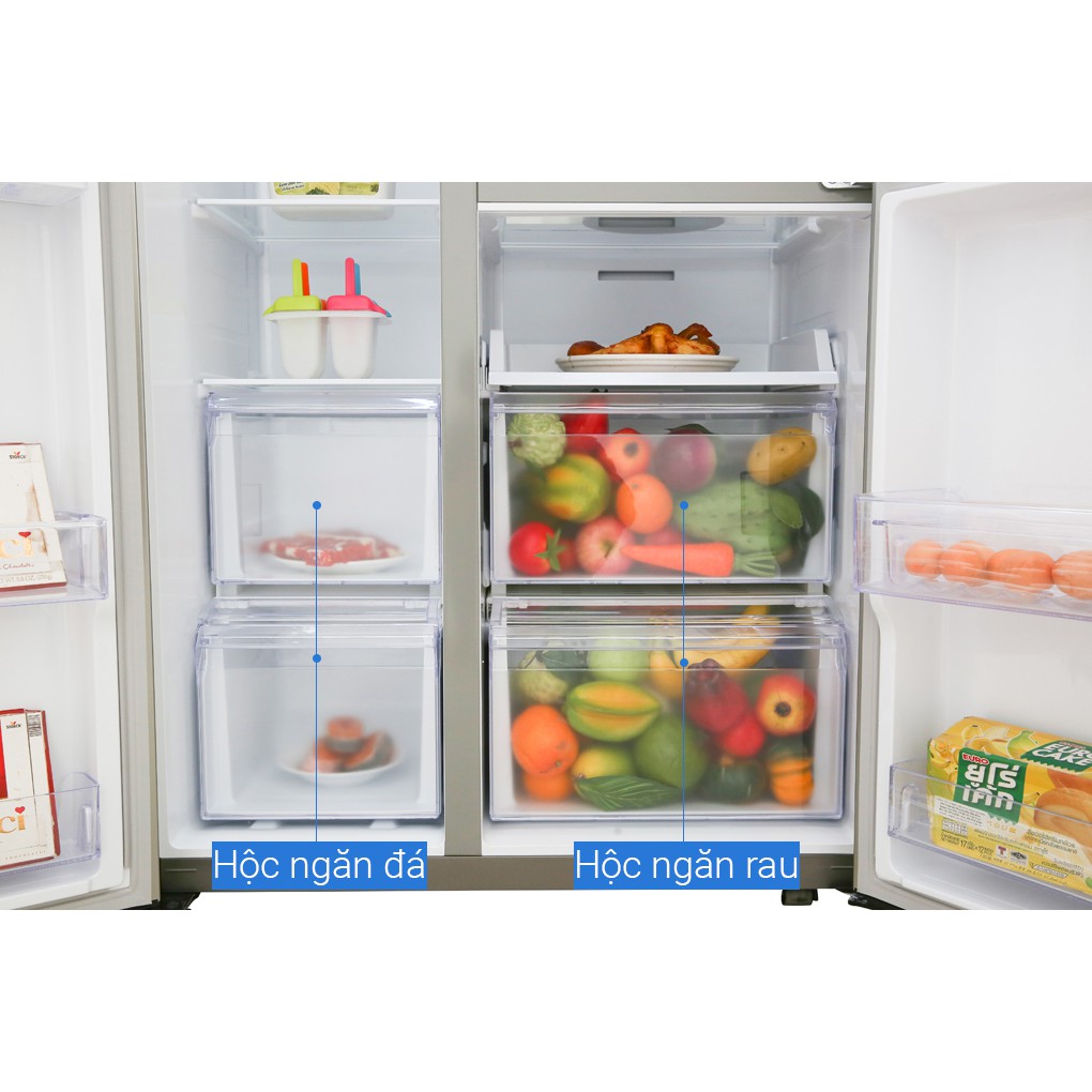 Tủ lạnh Samsung side by side RS63R5571SL/SV