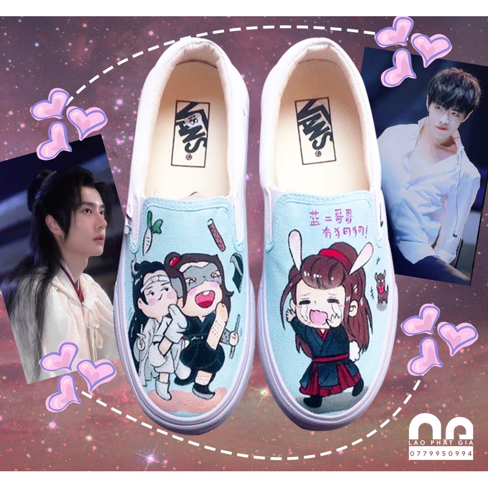 Giày vẽ Couple Bác Chiến