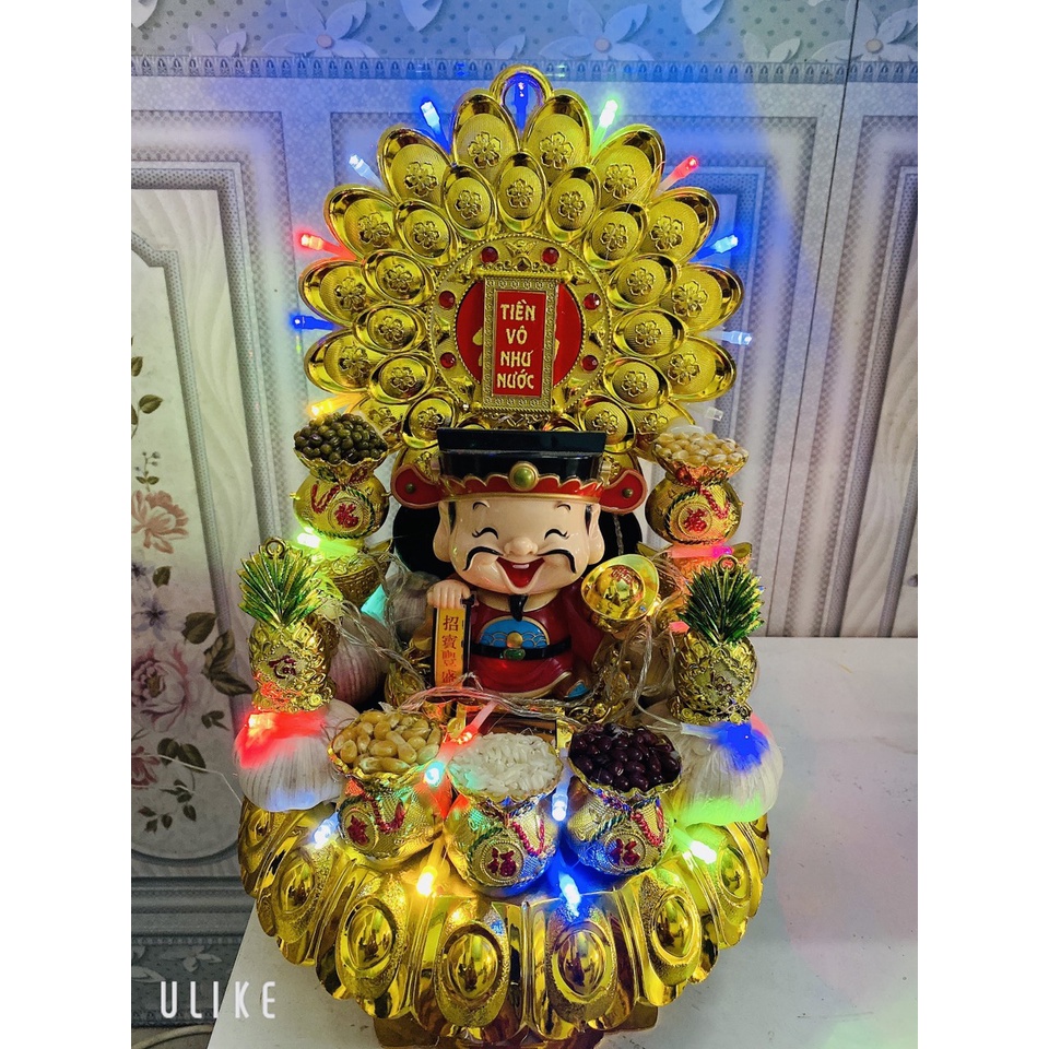 Tháp ngọc thực - Tháp thần tài đế sen - tháp thờ ban thần tài đẹp 2022