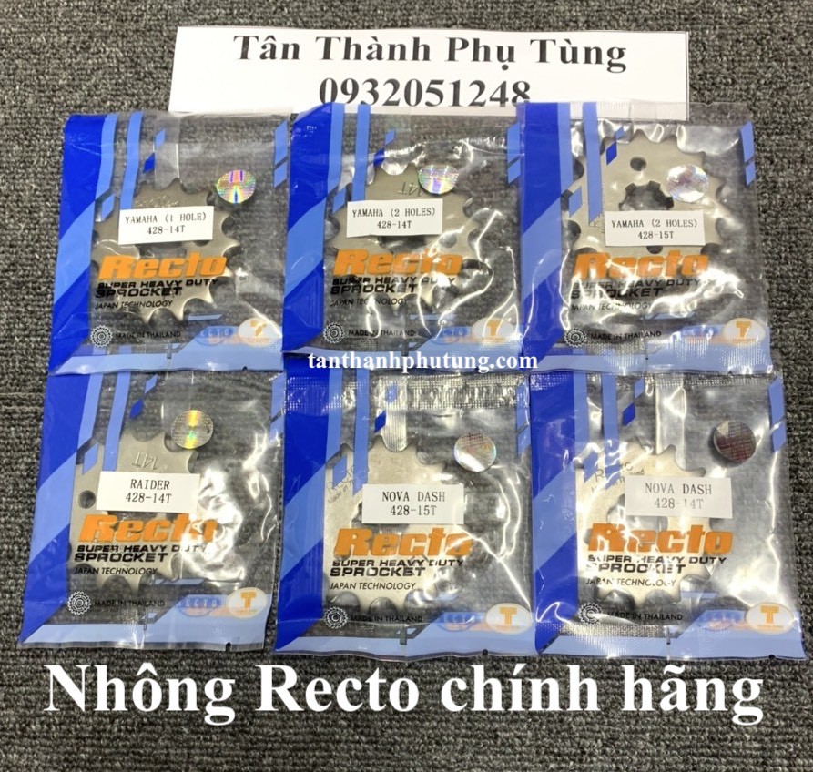 Nhông Recto: Winner, Raider, Exciter, Satria, Wave, RS...Chính hãng