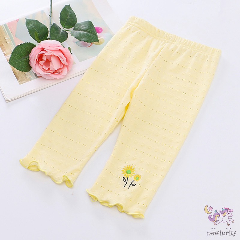 Quần Dài Thêu Hoa Xinh Xắn Thời Trang Cho Bé Gái