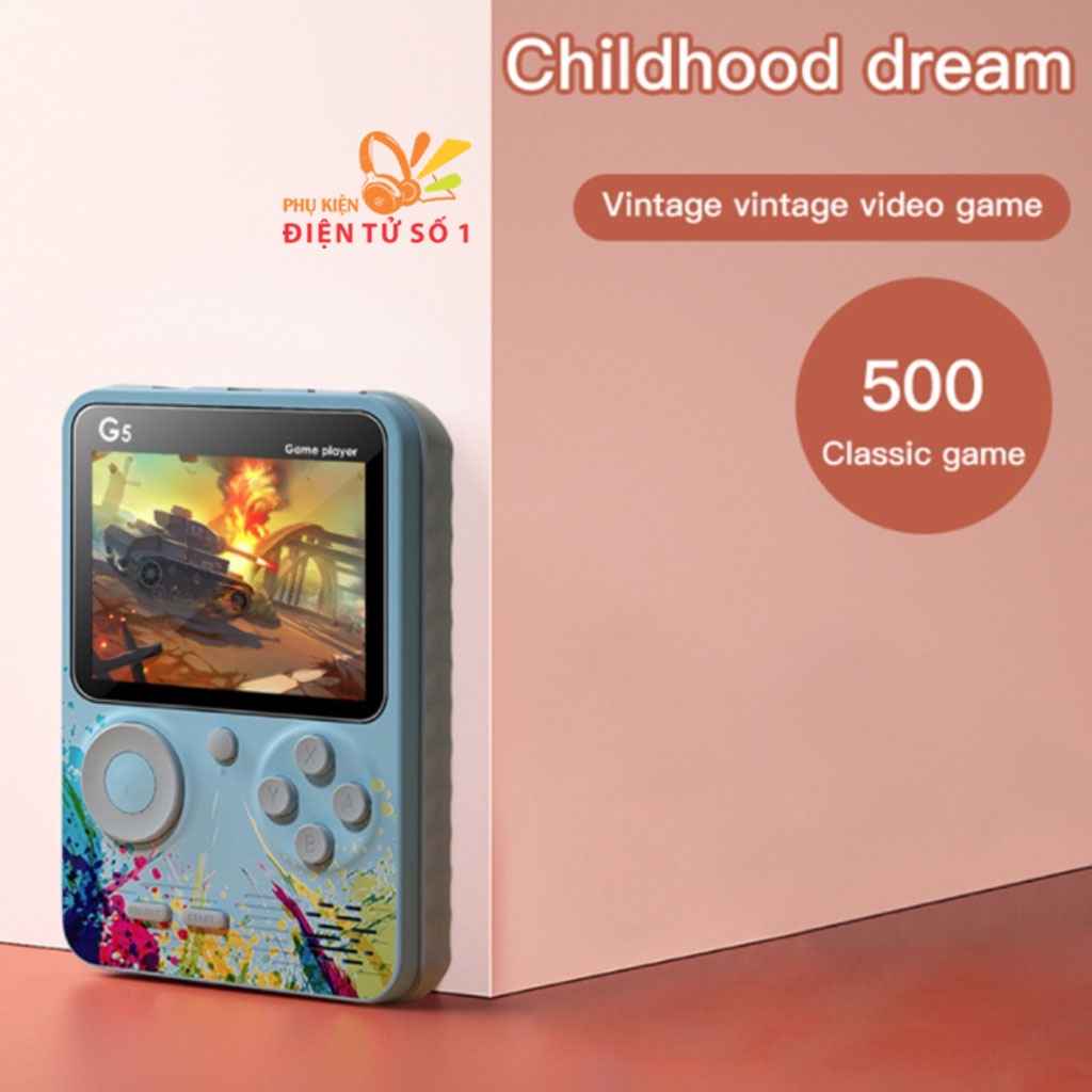 Máy chơi game cầm tay G5 sử dụng 2 người| máy chơi games G5 kết nối tivi màn hình rõ nét bảo hành đổi 1-1