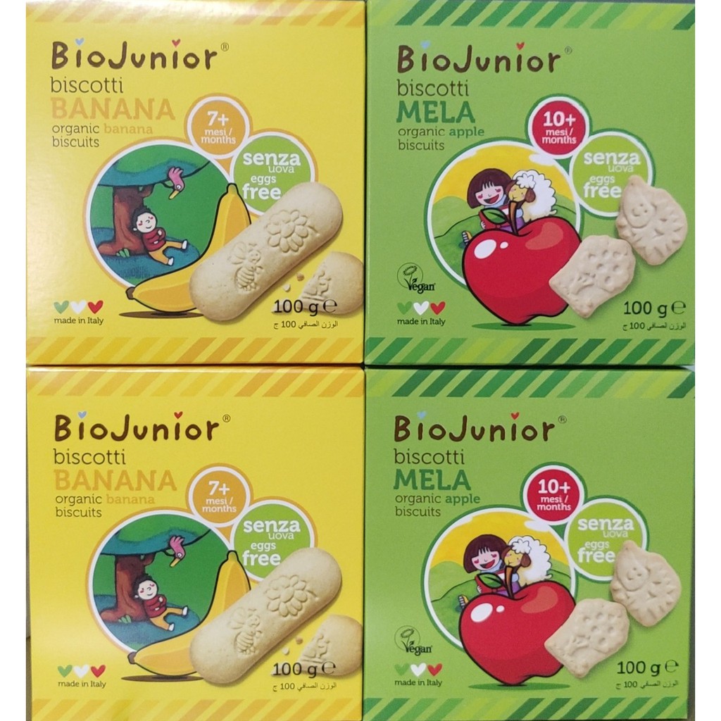 Bánh ăn dặm hữu cơ cho bé - Bio Junior - 100g