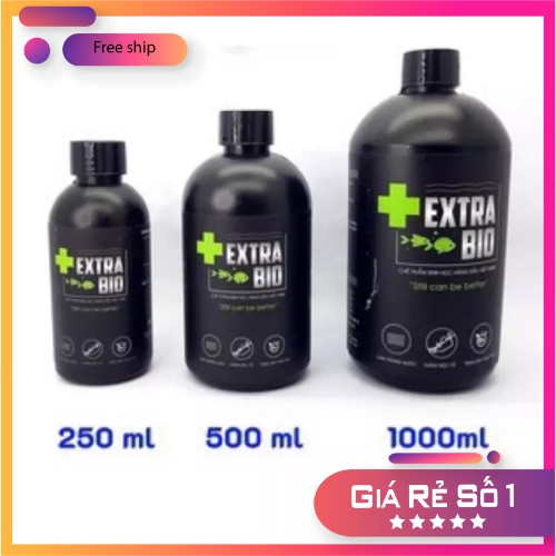 Vi Sinh Làm Trong Nước Bể Cá Cảnh Extra Bio chai dung tích 250ml, 500ml và 1L