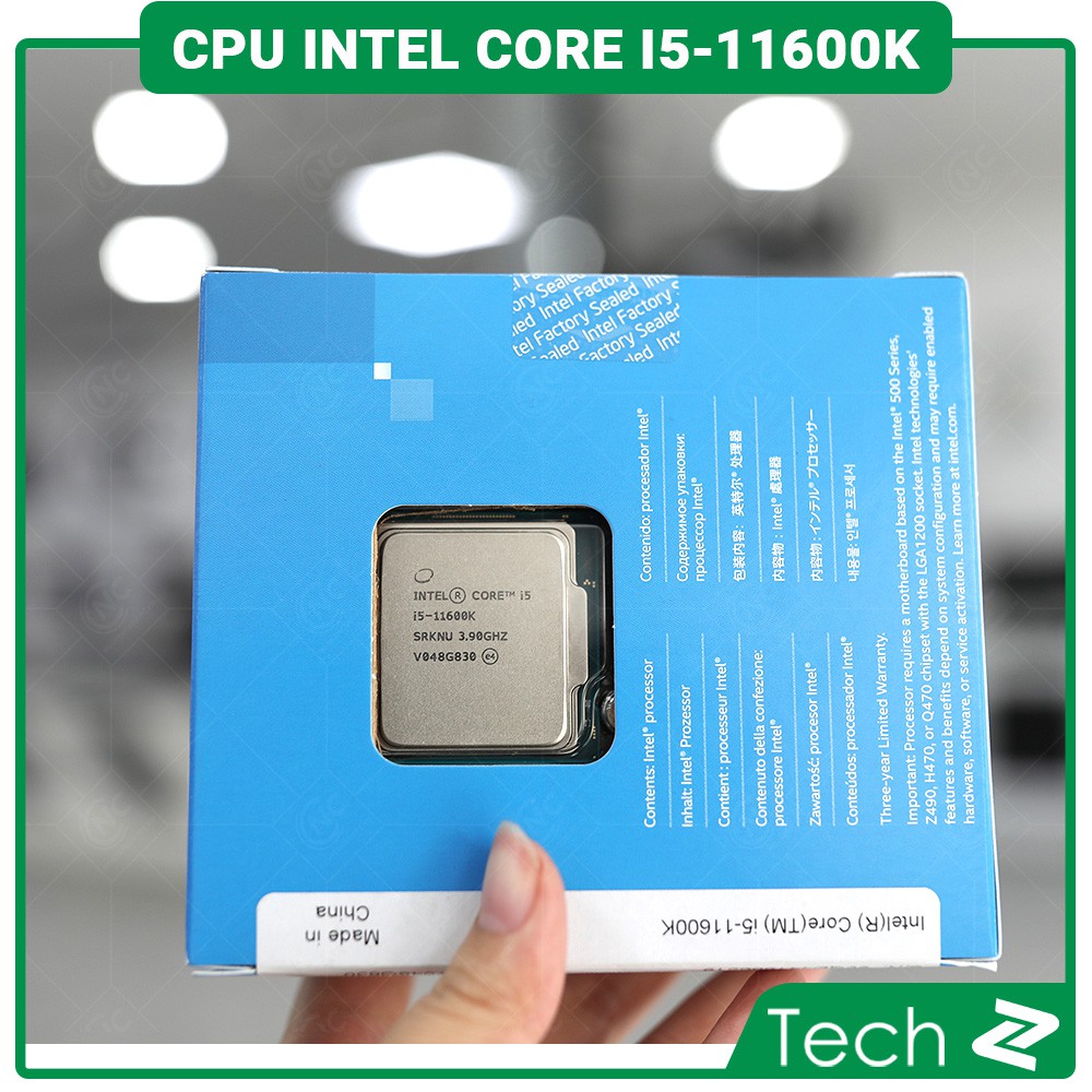 CPU Intel Core I5 11600K (3.9GHz turbo up to 4.9Ghz, 6 nhân 12 luồng, 12MB Cache, 125W) - Socket Intel LGA 1200 | WebRaoVat - webraovat.net.vn