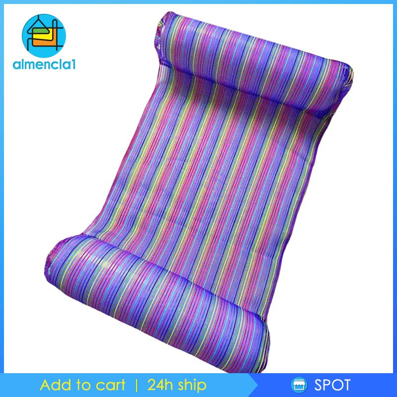 [ALMENCLA1] Inflatable Swimming Floating Float Hammock Beach Lounge Bed Pool