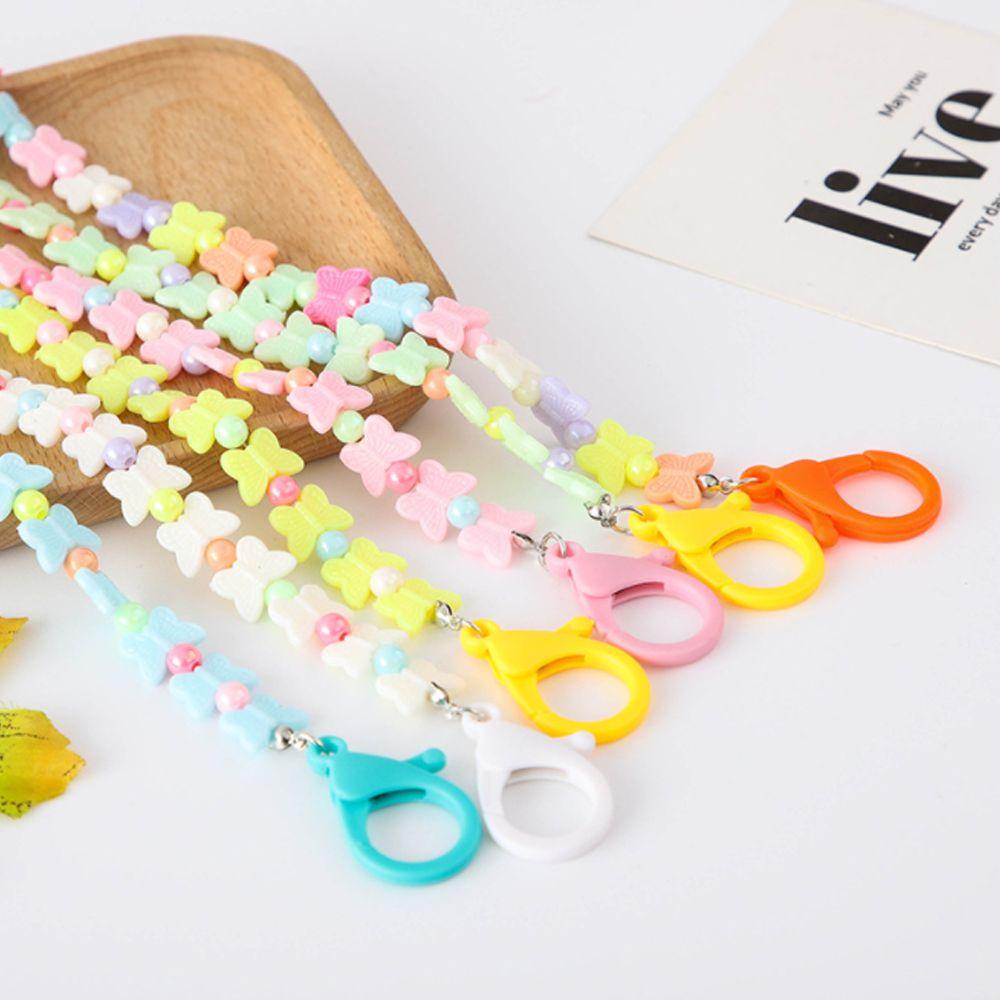 LAY Dây Chuỗi Hạt Đeo Kính Chống Trượt Hình Bướm Nhiều Màu Sắc