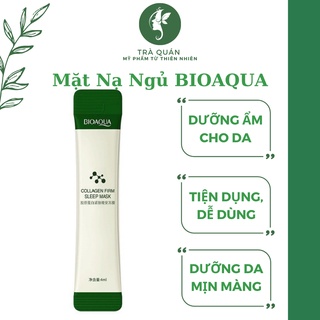 [SIÊU SALE 1K ] Mặt Nạ Ngủ Collagen Dưỡng Ẩm Trắng Da Thạch Cấp Nước BIOAQUA Nội Địa Trung 01 Gói