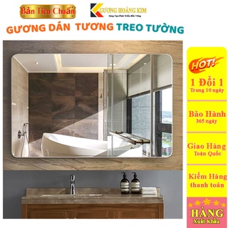 Gương treo tướng nhà tắm, gương dán tường giá rẻ kích thước 50x70 và 60x80cm- guonghoangkim mirror hk5002