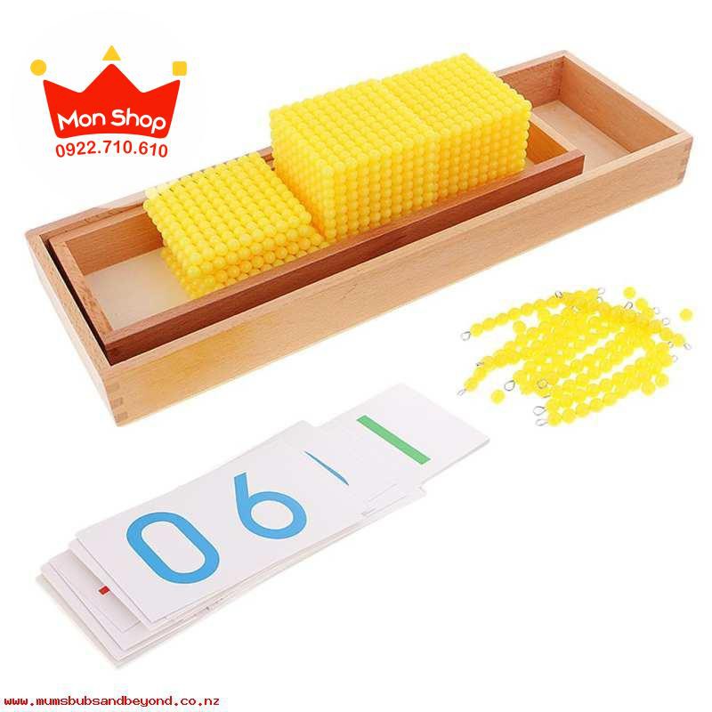 Giáo cụ Montessori - Trò chơi ngân hàng giới thiệu hệ thập phân