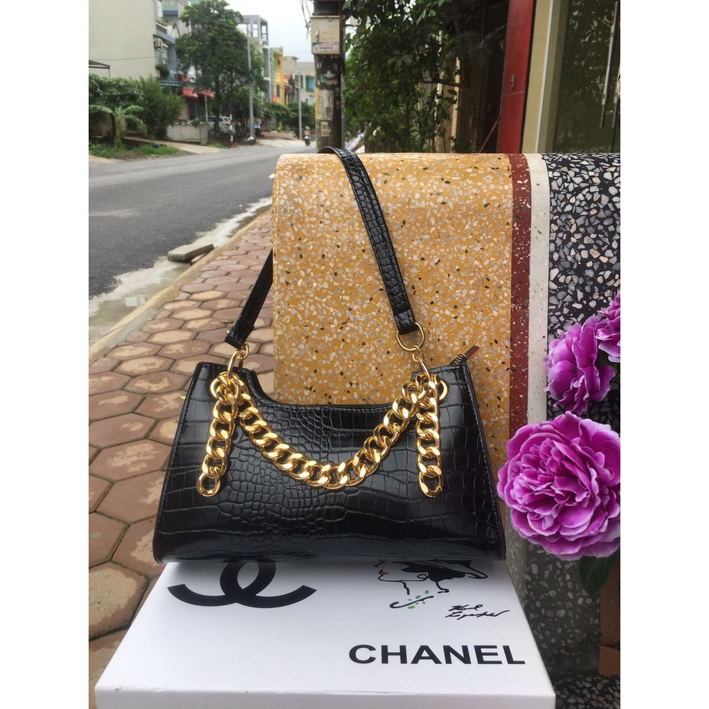 Túi kẹp nách Apede dây xích vàng 🧡🧡🧡 Freeship