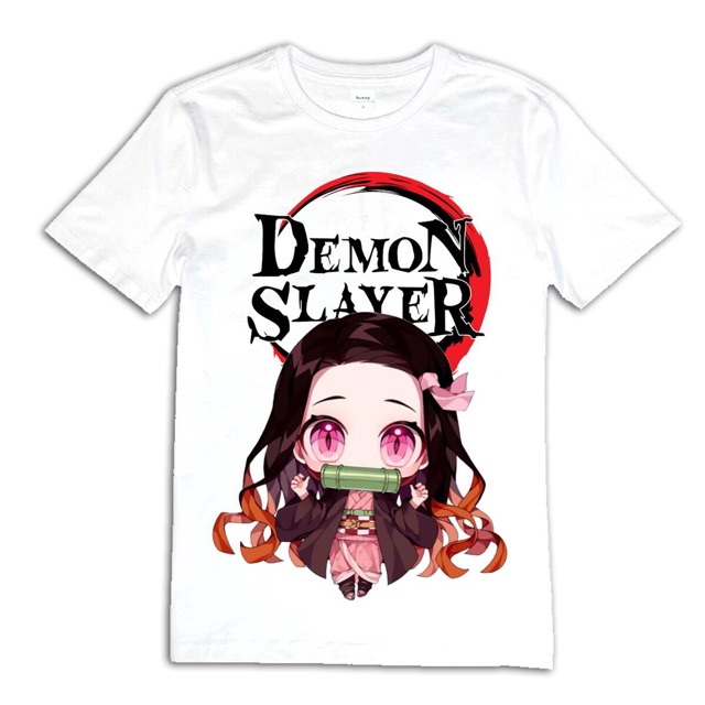Áo kimetsu no Yaiba in trực tiếp vào vải/ áo thun in hình kimetsu no yaiba