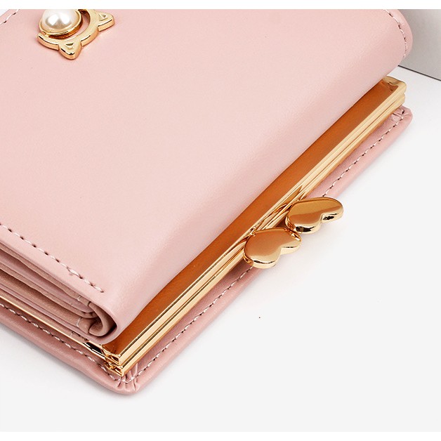 Ví nữ cao cấp [NHẬP TRAN1106 GIẢM 5k] sang trọng  dễ thương,nhỏ gọn bỏ túi thời trang da PU | BigBuy360 - bigbuy360.vn