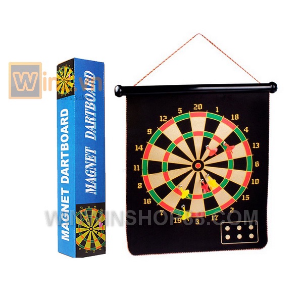 Bảng Phi Tiêu Nam Châm phóng 15 inches, 06 cây phi tiêu từ an toàn & vui nhộn cho trẻ em