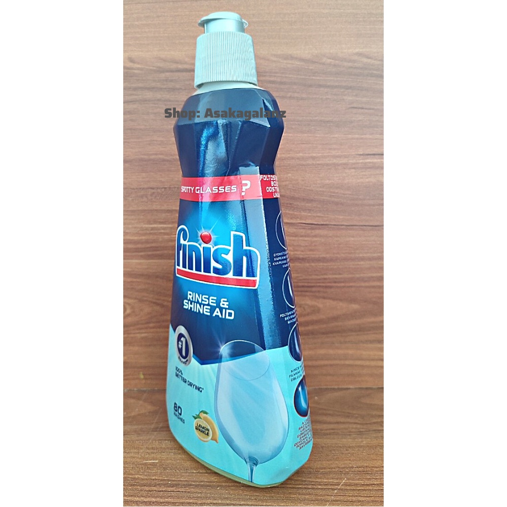 Nước làm bóng Finish 400ml, Hương Chanh - Chính Hãng
