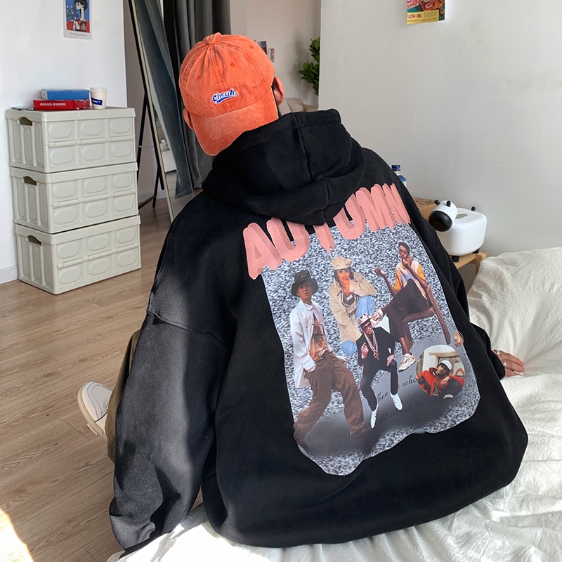 Áo hoodie dài tay in họa tiết phong cách năng động thời trang trẻ trung cho nam