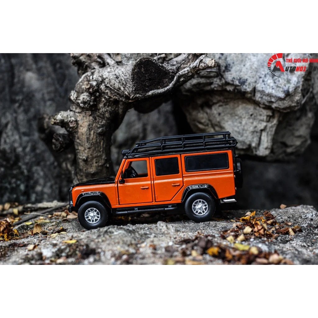 MÔ HÌNH XE LAND ROVER DEFENDER ORANGE 1:32 JACKIEKIM 6587