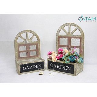 Kệ gỗ treo tường cửa sổ Garden Vintage W-KGTT-01 TTTM