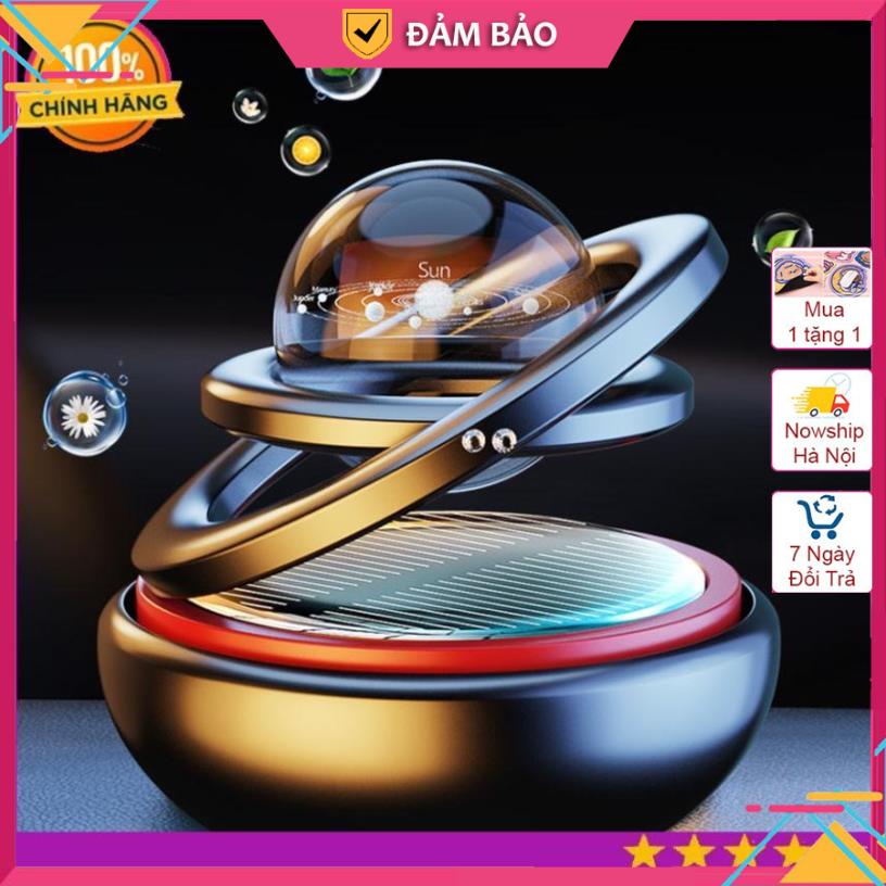 Nước hoa ô tô xoay có quả cầu phale độc đáo, Nước hoa xe hơi xoay băng năng lượng mặt trời